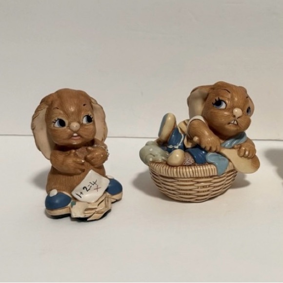 Rare Vintage Pendelfin Rabbits - Set of Two, Made in England - Picture 1 of 10